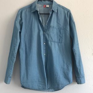 Oversized button up long sleeve